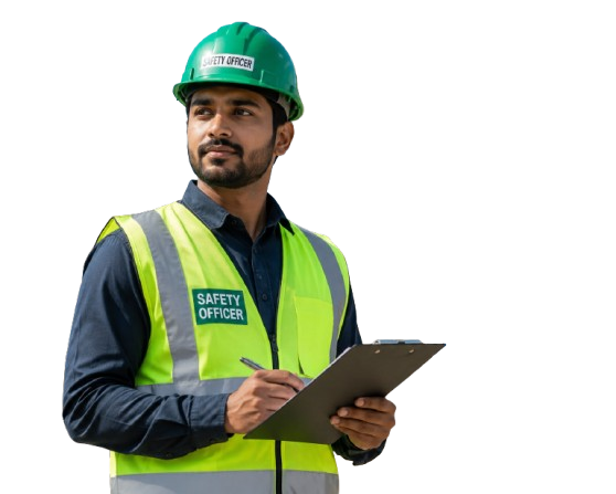 Industrial safety officer illustration
